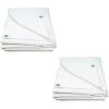 imageMytee Products 2 Pack 6 x 8 Green Canvas Tarp 12oz Heavy Duty Water ResistantWhite 2 Pcs