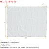 imageMytee Products 2 Pack 6 x 8 Green Canvas Tarp 12oz Heavy Duty Water ResistantWhite 4 Pcs
