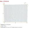 imageMytee Products 2 Pack 6 x 8 Green Canvas Tarp 12oz Heavy Duty Water ResistantWhite 8 Pcs