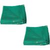 imageMytee Products 16 x 24 Green Heavy Duty 6 Oz 70 Shade Mesh Tarps with Grommets ROLLOff  Sturdy Mesh Tarp Shades for Sun Light Blockage Green House Garden Swimming Pool Privacy Mesh 2 PackGreen