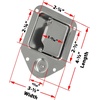 image:imageMytee Products 4 Pack Truck Tool Box Latch Replacement Lock wKeyed Alike Keys  438x314 Stainless Steel Tool Box Lock Replacement Handle for Trucks RV Trailer UTV ATV4  Pack