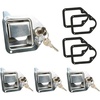 image:imageMytee Products 4 Pack Truck Tool Box Latch Replacement Lock wKeyed Alike Keys  438x314 Stainless Steel Tool Box Lock Replacement Handle for Trucks RV Trailer UTV ATV4  Pack