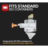 image:imageMytee Products SemiAutomatic Shipping Container Twist Lock  HotDip Galvanized Steel ISO 1161 Secure Container Lock with High Load Strength for Attachment1  Pack