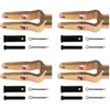 image:imageMytee Products Slack Adjuster Double Pinned Straight Clevis Pin Kit with Pins 5818 Threaded for Air Brake Chambers Replace R810019 Freightliner A6809960540 TDA R8100094  Pack