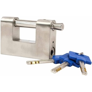 image:imageMytee Products 318 DShaped Heavy Duty Padlock wKey for Shipping Containers  Stainless Steel 304 Shipping Container Lock for Garage Door Storage Unit Fence Shed Warehouse 3 Keys1  Pack