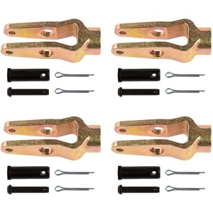 image:imageMytee Products Slack Adjuster Double Pinned Straight Clevis Pin Kit with Pins 5818 Threaded for Air Brake Chambers Replace R810019 Freightliner A6809960540 TDA R8100094  Pack