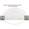 image:imageMytee Products White 21 Oz PVC Waterproof Fabric 40 Wide Back Endwall wNo Access Door for Shipping Container Canopy Shelter  Snow UV and WeatherResistant33 W x 2038 H