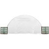 image:imageMytee Products White 21 Oz PVC Waterproof Fabric 40 Wide Back Endwall wNo Access Door for Shipping Container Canopy Shelter  Snow UV and WeatherResistant40 W x 21516 H