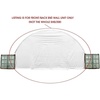 image:imageMytee Products White 21 Oz PVC Waterproof Fabric 40 Wide Back Endwall wNo Access Door for Shipping Container Canopy Shelter  Snow UV and WeatherResistant40 W x 21516 H