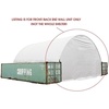 image:imageMytee Products White 21 Oz PVC Waterproof Fabric 40 Wide Back Endwall wNo Access Door for Shipping Container Canopy Shelter  Snow UV and WeatherResistant40 W x 21516 H