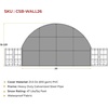 image:imageMytee Products White 21 Oz PVC Waterproof Fabric 40 Wide Back Endwall wNo Access Door for Shipping Container Canopy Shelter  Snow UV and WeatherResistant26 W x 1838 H