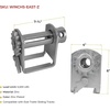 image:imageMytee Products 4 Pack Flatbed Trailer Winch  Standard Slider  Compatible with East Sliding TracksZinc Coated