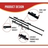 image:imageMytee Products 54 3 Place Lockable Trimmer Weedeater Rack Carrier Mount for Landscaping Truck amp Enclosed Trailers with Added Support Bracket for Durability  Weedeater Line Holder Carrier Mount2  Pack