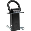 image:imageMytee Products Heavy Duty Adjustable Trailer Stake Pocket Small 58 Forged D Ring Black Powder Coated w 12 Hitch Pin Load limit 5400 lbs 2 Adjustable Holes  Stake Pocket DRing Tie Down Utility8  Pack