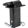 image:imageMytee Products Heavy Duty Adjustable Trailer Stake Pocket Small 58 Forged D Ring Black Powder Coated w 12 Hitch Pin Load limit 5400 lbs 2 Adjustable Holes  Stake Pocket DRing Tie Down Utility1  Pack