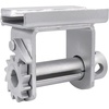 image:imageMytee Products Zinc Utility Trailer Track Sliding Winch Flatbed Cargo  Heavy Duty Tie Down Winch for Semi Truck TrailerZinc Coated