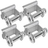 image:imageMytee Products Zinc Utility Trailer Track Sliding Winch Flatbed Cargo  Heavy Duty Tie Down Winch for Semi Truck TrailerZinc Coated