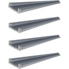 image:imageMytee Products 4 Pack Double L Sliding Winch Track  6ft Aluminum  LL Track for Flatbed Trailer  WeldOn Bottom Mount for Cargo Tie Down4  Pack