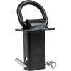 image:imageMytee Products Heavy Duty Adjustable Trailer Stake Pocket Small 58 Forged D Ring Black Powder Coated w 12 Hitch Pin Load limit 5400 lbs 2 Adjustable Holes  Stake Pocket DRing Tie Down Utility1  Pack