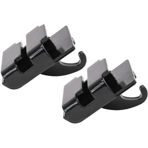 image:imageMytee Products 2 Pack Trailer Winch Double L Low Rack Hook Black Powder Coated2  Pack