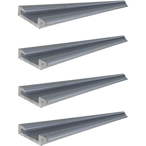 image:imageMytee Products 4 Pack Double L Sliding Winch Track  6ft Aluminum  LL Track for Flatbed Trailer  WeldOn Bottom Mount for Cargo Tie Down4  Pack