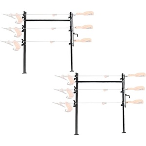 image:imageMytee Products 54 3 Place Lockable Trimmer Weedeater Rack Carrier Mount for Landscaping Truck amp Enclosed Trailers with Added Support Bracket for Durability  Weedeater Line Holder Carrier Mount2  Pack