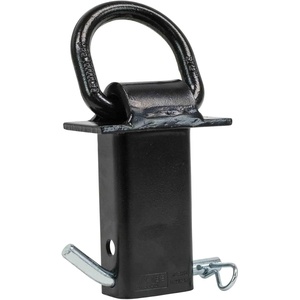 image:imageMytee Products Heavy Duty Adjustable Trailer Stake Pocket Small 58 Forged D Ring Black Powder Coated w 12 Hitch Pin Load limit 5400 lbs 2 Adjustable Holes  Stake Pocket DRing Tie Down Utility1  Pack
