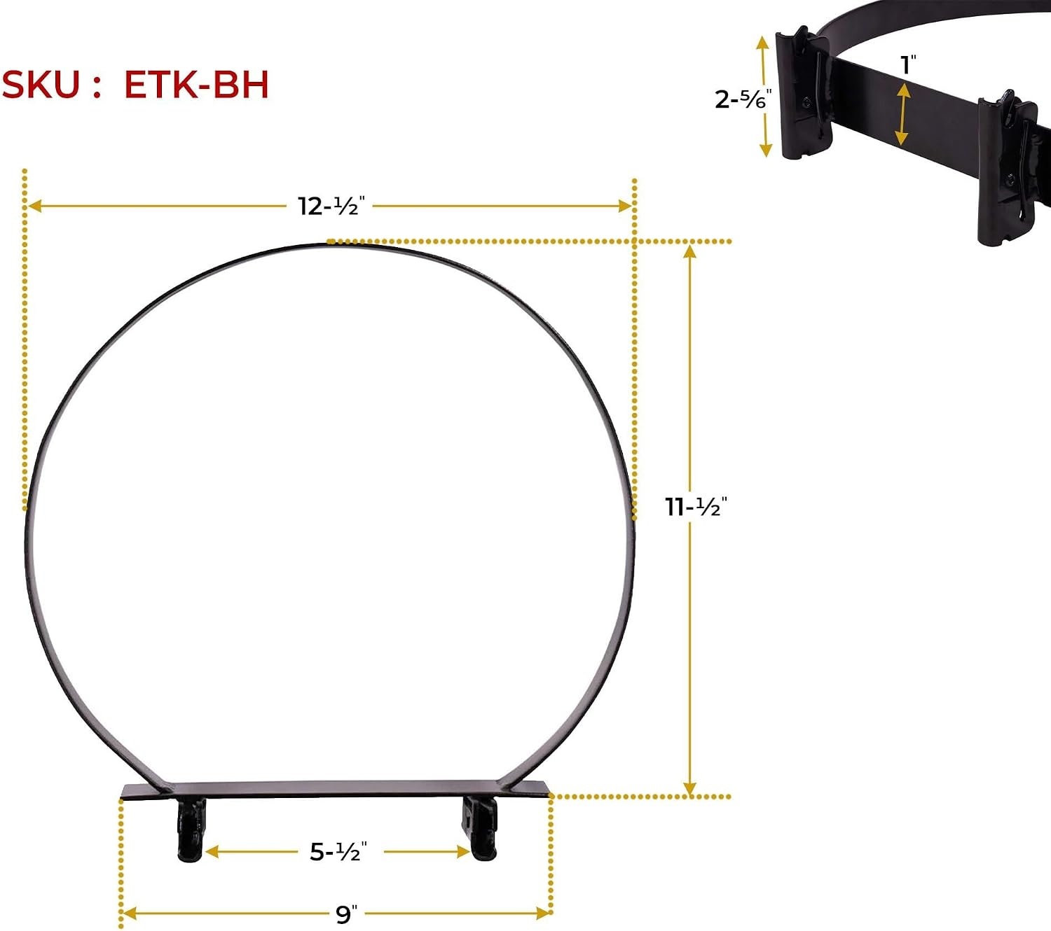 image:imageMytee Products ETrack Bucket Holder  Enclosed Trailer 5 Gallon Holder  Accessories for Trailer Workshop amp Garage  Max 1225 Dia4