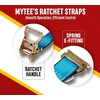 image:imageMytee Products 10 Pack 2 x 20 E Track Straps wSpring EFittings  Blue Ratchet Etrack Straps wHeavy Duty 4000 lbs Breaking Strength for Enclosed Trailers Trucks amp Vans50  Pack