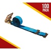 image:imageMytee Products 10 Pack 2 x 20 E Track Straps wSpring EFittings  Blue Ratchet Etrack Straps wHeavy Duty 4000 lbs Breaking Strength for Enclosed Trailers Trucks amp Vans100  Pack