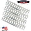 image:imageMytee Products 2 Pack 2 Horizontal ETrack TieDown Rail  Made in USA  HotDipped Galvanized Steel BoltOn Tie Down Rail for Cargo on Pickups Trucks Trailers VansGalvanized Silver