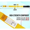 image:imageMytee Products 2 Pack 36 x 2 SingleLoop Driver Assist Strap with 12 Loop Handle 320 lbs WLL  960 lbs Break Strength  for Truck Cargo Trailers  YellowBlack2  Pack