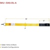 image:imageMytee Products 2 Pack 36 x 2 SingleLoop Driver Assist Strap with 12 Loop Handle 320 lbs WLL  960 lbs Break Strength  for Truck Cargo Trailers  YellowBlack2  Pack