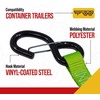image:imageMytee Products 2 Pack Trailer Door Limit Strap 32 Inch Long 800 lbs WLL Safety Green Webbing for Opening Swing Doors1  Pack