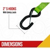 image:imageMytee Products 2 Pack Trailer Door Limit Strap 32 Inch Long 800 lbs WLL Safety Green Webbing for Opening Swing Doors4  Pack