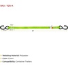 image:imageMytee Products 2 Pack Trailer Door Limit Strap 32 Inch Long 800 lbs WLL Safety Green Webbing for Opening Swing Doors8  Pack