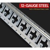 image:imageMytee Products 2 ft X Track Tie Down Rail ETrack Rail with Horizontal amp Vertical Slots Black Powder Coated Finish 12 Gauge Steel  Allows use of ETrack Straps in Horizontal or Vertical AlignmentGalvanized