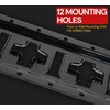 image:imageMytee Products 2 ft X Track Tie Down Rail ETrack Rail with Horizontal amp Vertical Slots Black Powder Coated Finish 12 Gauge Steel  Allows use of ETrack Straps in Horizontal or Vertical AlignmentBlack Powder Coated