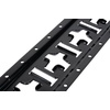 image:imageMytee Products 2 ft X Track Tie Down Rail ETrack Rail with Horizontal amp Vertical Slots Black Powder Coated Finish 12 Gauge Steel  Allows use of ETrack Straps in Horizontal or Vertical AlignmentBlack Powder Coated