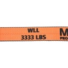 image:imageMytee Products 2 x 12 Winch Lasso Strap with O Ring Safety HI Viz Green Webbing 12 Cordura Sleeve 20 PackOrange High Abrasion