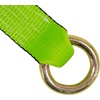 image:imageMytee Products 2 x 12 Winch Lasso Strap with O Ring Safety HI Viz Green Webbing 12 Cordura Sleeve 20 PackSafety Green