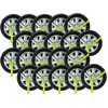 image:imageMytee Products 2 x 12 Winch Lasso Strap with O Ring Safety HI Viz Green Webbing 12 Cordura Sleeve 20 PackSafety Green