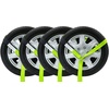 image:imageMytee Products 2 x 12 Winch Lasso Strap with O Ring Safety HI Viz Green Webbing 12 Cordura Sleeve 20 PackSafety Green