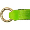 image:imageMytee Products 2 x 12 Winch Lasso Strap with O Ring Safety HI Viz Green Webbing 12 Cordura Sleeve 20 PackSafety Green