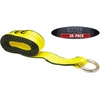 image:imageMytee Products 2 x 12 Winch Lasso Strap with O Ring Safety HI Viz Green Webbing 12 Cordura Sleeve 20 PackYellow