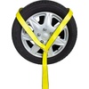 image:imageMytee Products 2 x 12 Winch Lasso Strap with O Ring Safety HI Viz Green Webbing 12 Cordura Sleeve 20 PackYellow