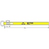 image:imageMytee Products 2 x 12 Winch Lasso Strap with O Ring Safety HI Viz Green Webbing 12 Cordura Sleeve 20 PackYellow
