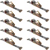 image:imageMytee Products 20 Pack 2 x 16 E Track Straps wSpring EFittings  Grey Ratchet Etrack Straps wHeavy Duty 4000 lbs Breaking Strength for Enclosed Trailers Trucks amp VansGrey Rocker Winder