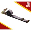 image:imageMytee Products 20 Pack 2 x 16 E Track Straps wSpring EFittings  Grey Ratchet Etrack Straps wHeavy Duty 4000 lbs Breaking Strength for Enclosed Trailers Trucks amp VansGrey