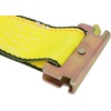 image:imageMytee Products 2x16 Logistic ETrack Cam Buckle Straps with Spring EFittings  2500 lbs Breaking Strength  Cam Buckle Cargo Load Straps for Enclosed Semi Trailers Box Trucks2 x 12